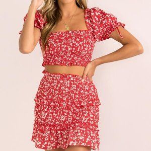 Sundae Muse Two Piece Floral Set